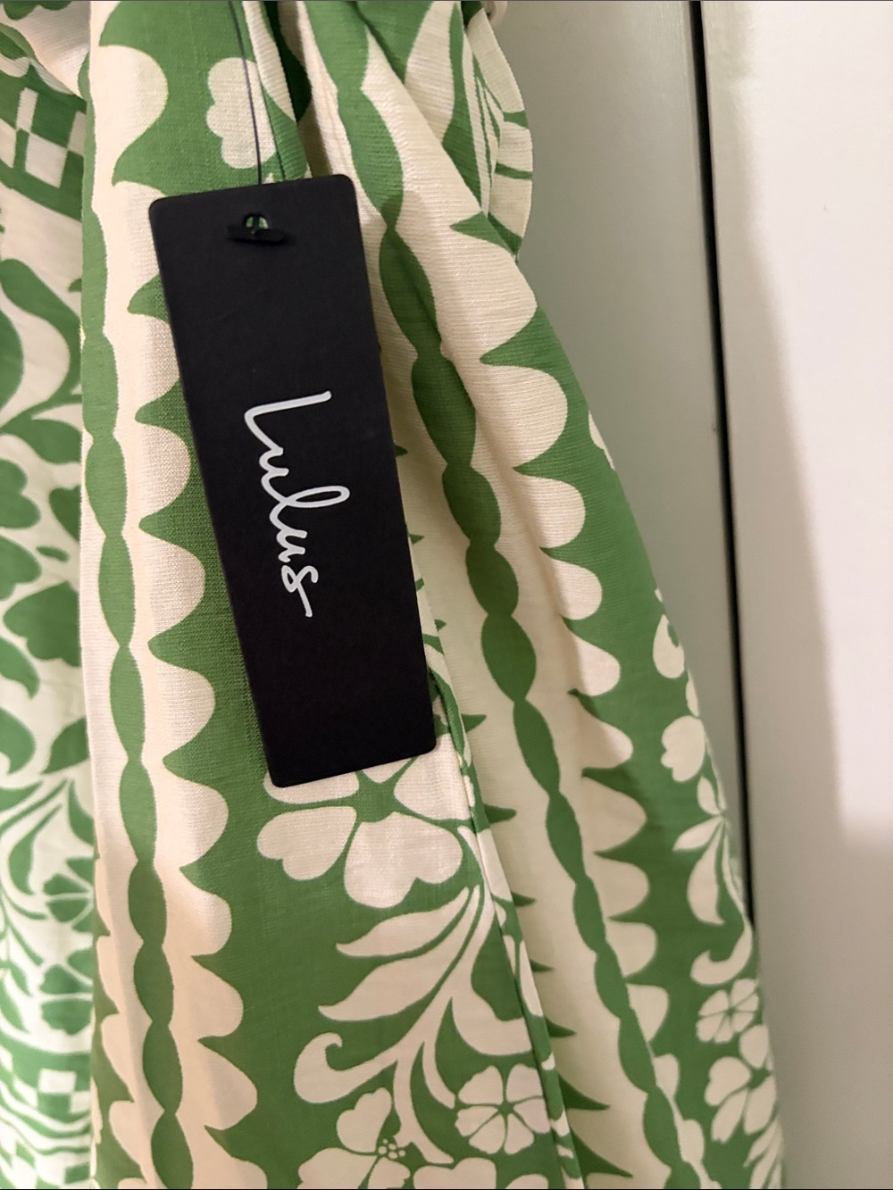 LULUS Brigita Green Floral Strapless Column Midi Dress XS - Picture 5 of 5